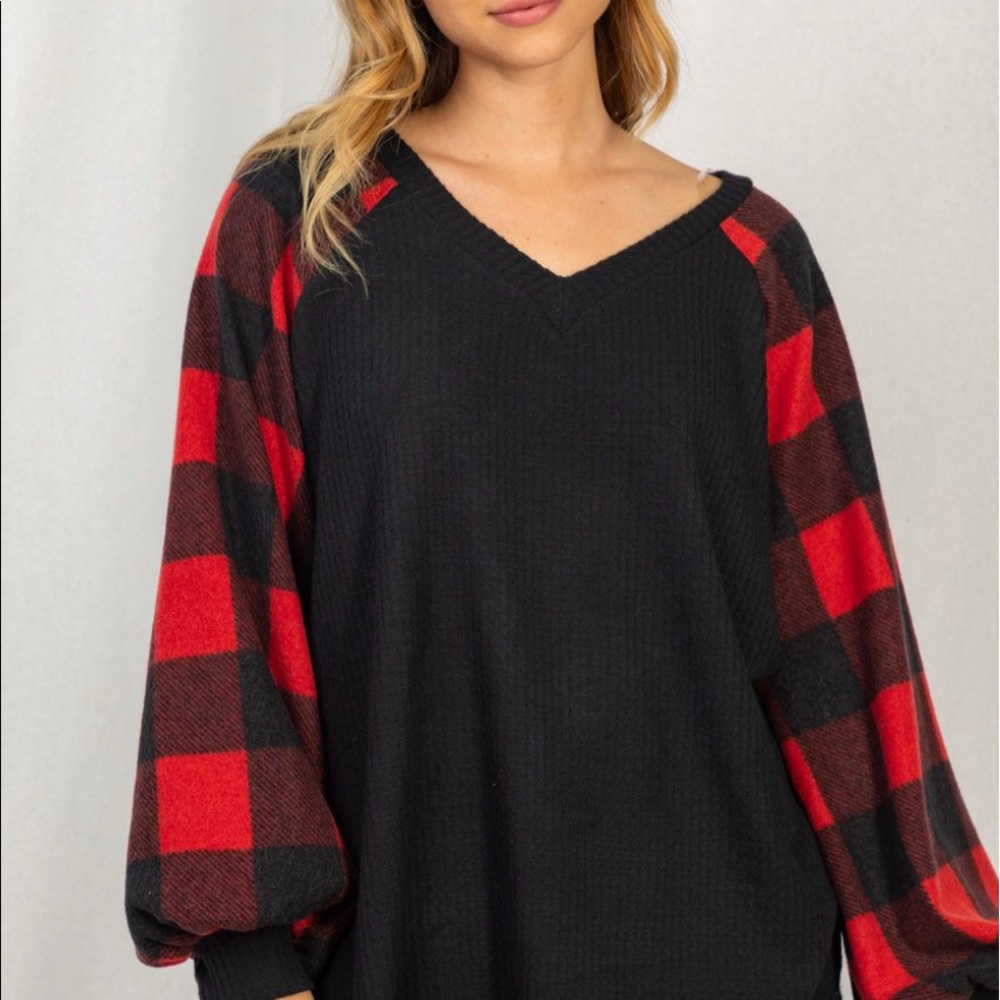 🎀 Host Pick 🎀 Buffalo Plaid Long Sleeve Top